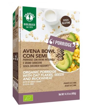 PROBIOS Organic oatmeal with seeds oatmeal without gluten - Buy Online on GoSupps.com