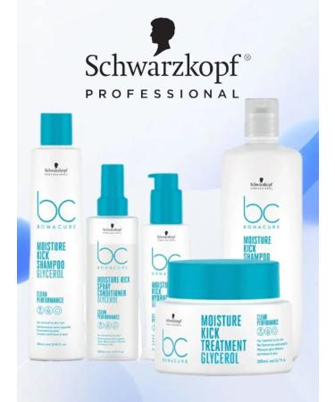 Schwarzkopf Professional Moisture Kick Hair Air conditioner 1000 ml - Buy Online on GoSupps.com