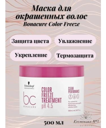 Schwarzkopf Professional BS Color freeze mask for dyed hair 500 ml