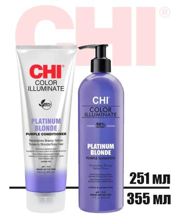 chi Platinum Blonde set of tint balm and shampoo