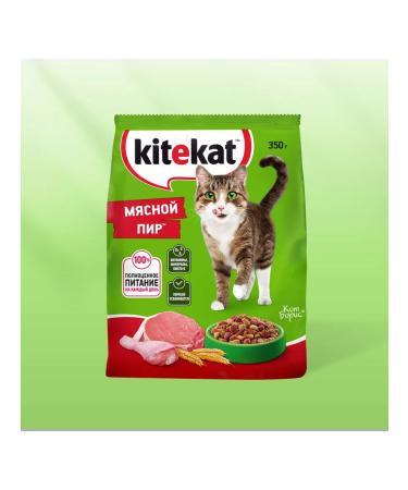Kitekat Cat food for dry meat feast 4pcs 350g - Buy Online on GoSupps.com