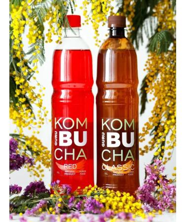 GuRu Kombucha Combuche "Classic" 1l + Combuche "Red" 1l (1l x 2pcs)