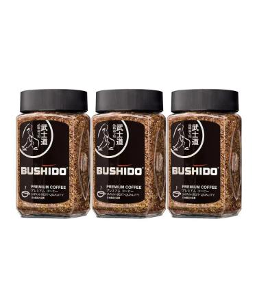Bushido Coffee soluble Black Katana 100g x 3pcs