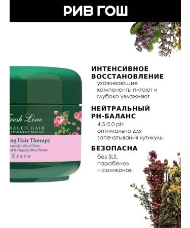 Fresh Line "Erato" mask for dry and damaged hair 200 ml - Buy Online on GoSupps.com