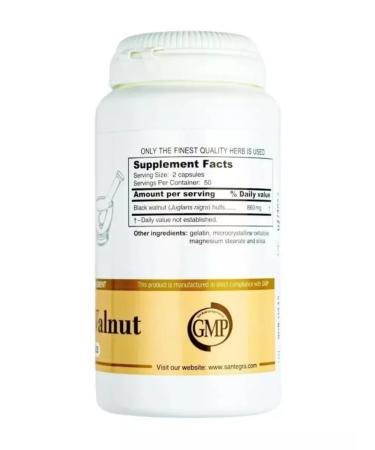 Santegra Black Walnut Bad Black Walnut from worms - Buy Online on GoSupps.com