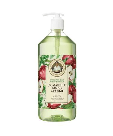 Grandma Agafia's Recipes Liquid soap 100% natural mint-apple 1000ml