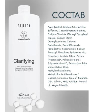 Kaaral Deep cleansing shampoo Purify Clarifying 1000ml - Buy Online on GoSupps.com