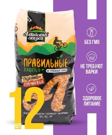 ALTAI FAIRY TALE Flakes of the might-heated "Correct flakes" 400 g 12 pcs