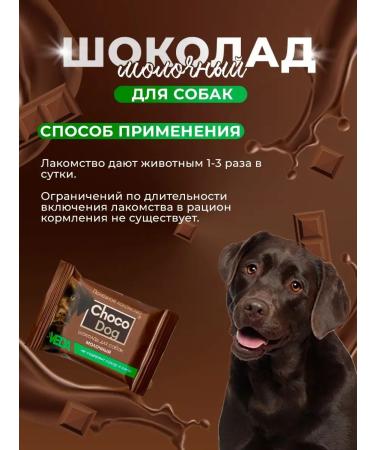 VEDA Chocolate for dogs Choco DOG Milk 3 pcs 15 g - Buy Online on GoSupps.com