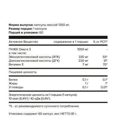 aTech nutrition Omega 3 65% + vitamin e fish oil - Buy Online on GoSupps.com