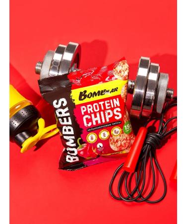 BombBar Protein chips whole -grain sweet chili 6pcs - Buy Online on GoSupps.com