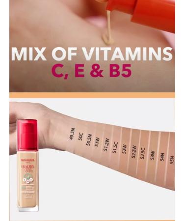 Bourjois Healthy Mix 51w Light Vanilla 30 ml Tonal Face Cream - Buy Online on GoSupps.com