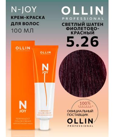 Ollin Professional Hair dye n-joy 5.26 Light brown-haired purple-red