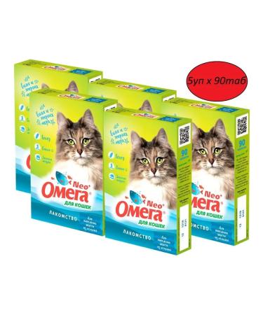 Omega Neo Multivitamins with rye malt for cats 5uP x 90Tab