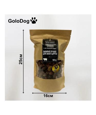 GoloDog Beef light 100g cubic 1*1cm. A treat for dogs - Buy Online on GoSupps.com
