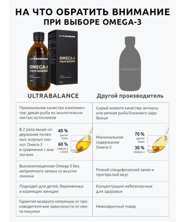 UltraBalance Omega 3 liquid fish oil - Buy Online on GoSupps.com