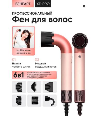 BeHeart Feng for hair professional with nozzles