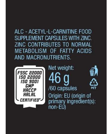 BioTechUSA Biotech acetyl l-carnitine Alc 60 capsules - Buy Online on GoSupps.com