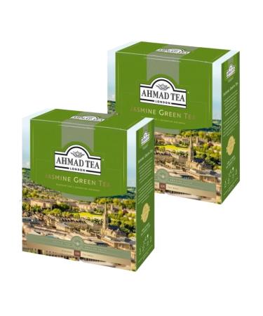 Ahmad Tea Green tea with jasmine Ahmad 100 packages 2 pieces
