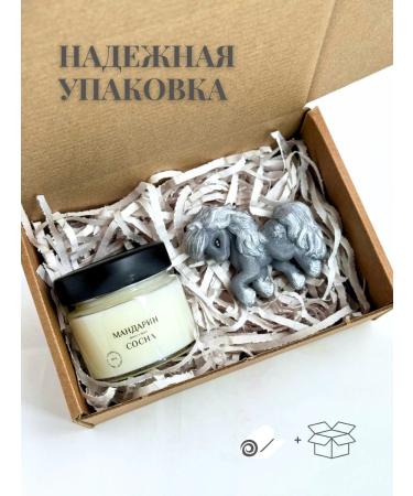 GIFTS Soap Gift set with candle and soap horse 2026 - Buy Online on GoSupps.com