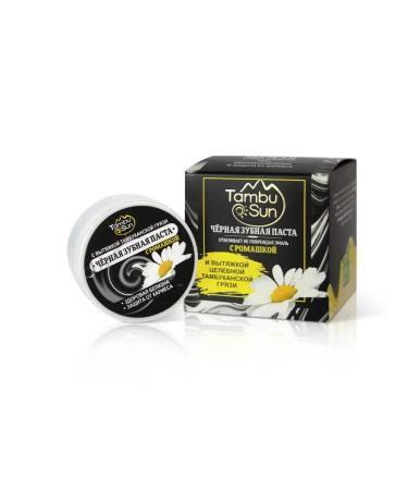 Tambusun Black toothpaste chamomile whitens 50 ml - Buy Online on GoSupps.com