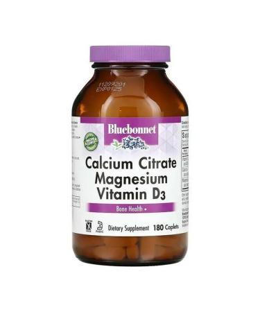 Bluebonnet Nutrition Calcium citrate magnesium d3 180 capsules