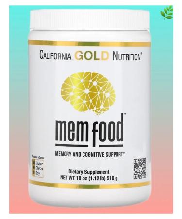 California Gold Nutrition Mem Food to support memory and cognitive functions