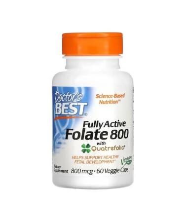 Doctor's Best Fully active folate 800 800 mcg 60 capsules