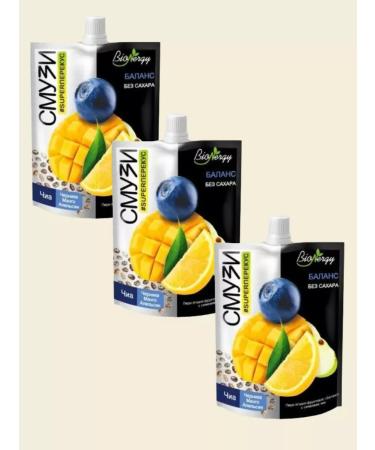 BioNergy Smoothies Balance without sugar 3 pcs 120 grams