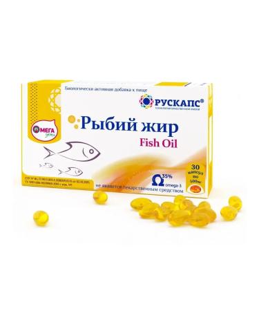 RUSKAPS Fish oil omega-3 omegadeta 30 capsules 500 mg