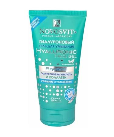 Novosvit Hyaluronic washing gel + collagen 150 ml
