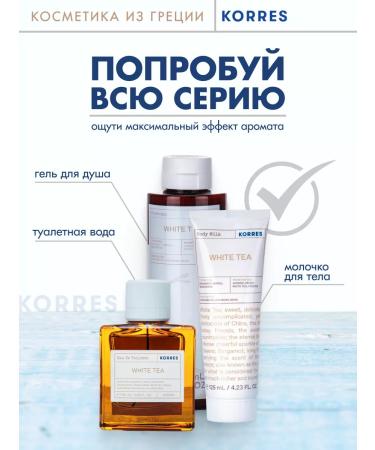 Korres Body milk 'White Tea' 125ml - Buy Online on GoSupps.com