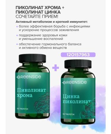 GREENSIDE Chromium picoline 250 g for weight loss and control appetite - Buy Online on GoSupps.com