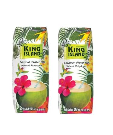 King Island Coconut water without sugar natural 2pcs 250ml - Buy Online on GoSupps.com
