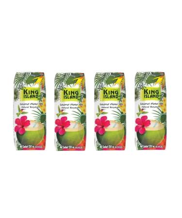King Island Coconut water without sugar 4 pcs *250ml - Buy Online on GoSupps.com