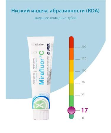 miradent Caries toothpaste with miFluor fluorine c 100 ml - Buy Online on GoSupps.com