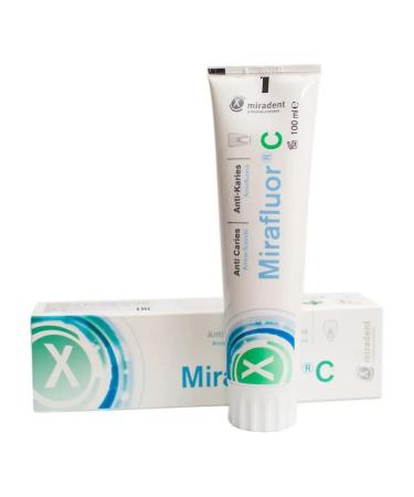 miradent Caries toothpaste with miFluor fluorine c 100 ml - Buy Online on GoSupps.com
