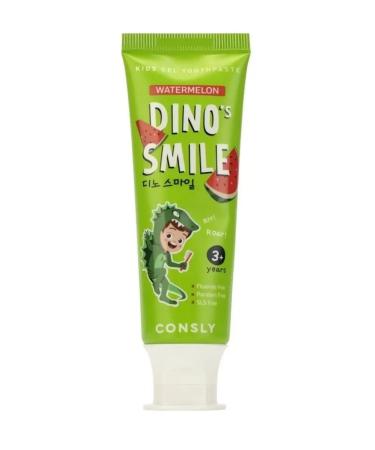 CONSLY Dino's smile toothpaste children with xylitte taste of watermelon 60g