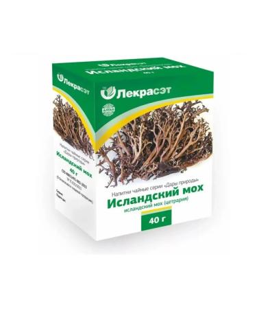 Natural food store Icelandic moss Cetraria