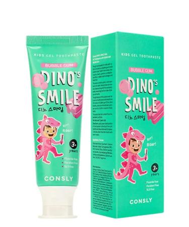 CONSLY Dino's smile toothpaste children with xylititis taste gum 60g