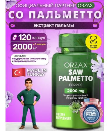 ORZAX Saw Palmetto with palmetato from prostatitis
