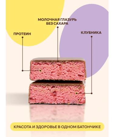 FitnessShock Protein bars without sugar strawberries and mint 12pcs 40g - Buy Online on GoSupps.com