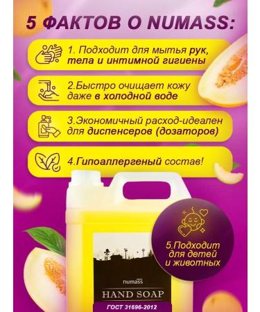 XERONA Numass liquid hand soap juicy melon 5 liters - Buy Online on GoSupps.com