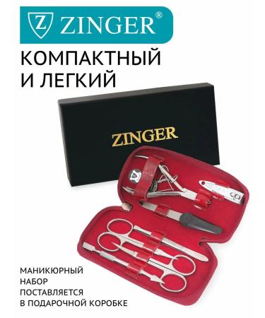 ZINGER Manicure set for nails in a case