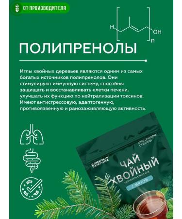 Siberian fiber Coniferous tea with mint 20 bags - Buy Online on GoSupps.com