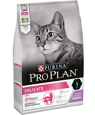 PRO PLAN Dry food for cats about the Delicate Adult plan 3kg - Buy Online on GoSupps.com