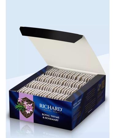 Black tea in bags Richard 100 pcs with thyme - Buy Online on GoSupps.com