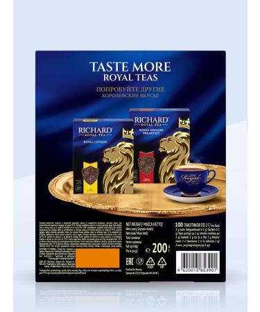 Black tea in bags Richard 100 pcs with thyme - Buy Online on GoSupps.com