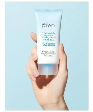 make prem Uv Defense Me Sunwall Cream. Watry Capsule Sun Cream - Buy Online on GoSupps.com