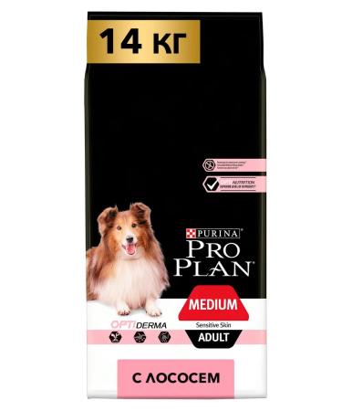PRO PLAN Dry food for dogs Medium Adult Optiderma 14kg